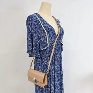 Coach CP045 Eliza Small Flap Crossbody IN Taupe